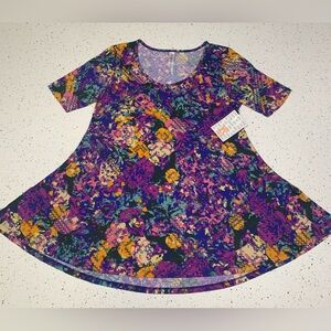 NWT! LuLaRoe Women’s “Perfect T” Tunic Colorful Geometric Pattern Size XS